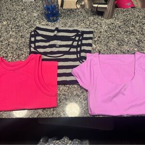 Aeropostale Purple, Gap striped and pink tank set